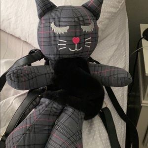 New, without tags. Betsey Johnston cat backpack.